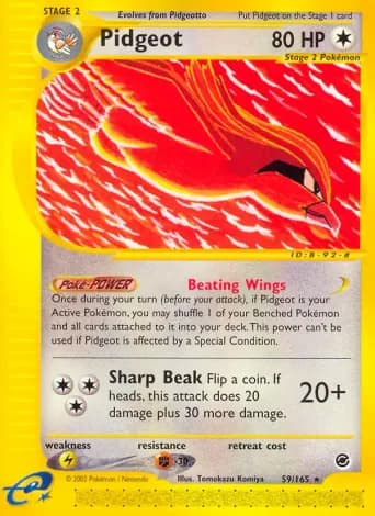 Pidgeot Pokémon card #59