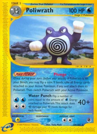 Poliwrath Pokémon card #60