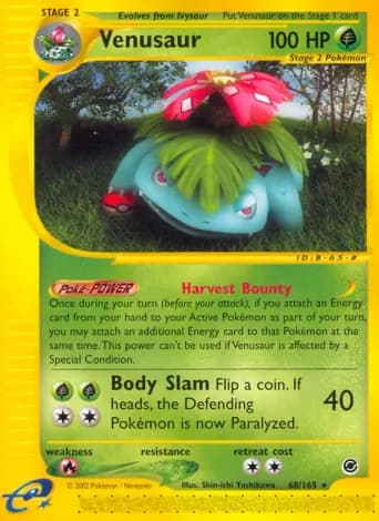 Venusaur Pokémon card #68