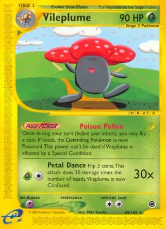 Vileplume Pokémon card #69