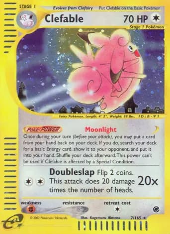 Clefable Pokémon card #7