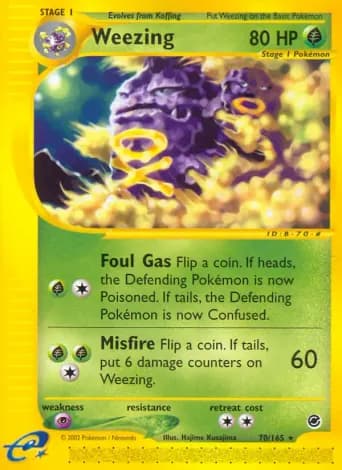 Weezing Pokémon card #70
