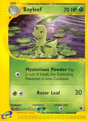Bayleef Pokémon card #71