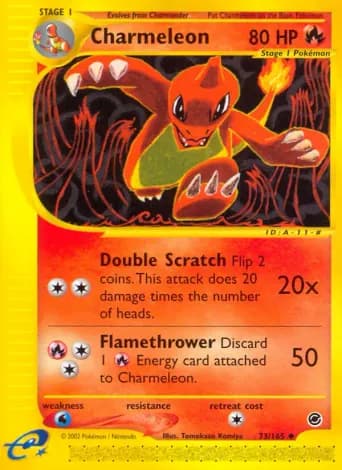 Charmeleon Pokémon card #73