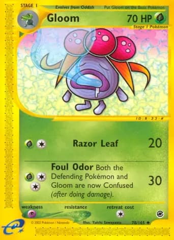 Gloom Pokémon card #78