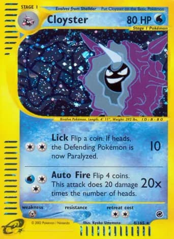 Cloyster Pokémon card #8