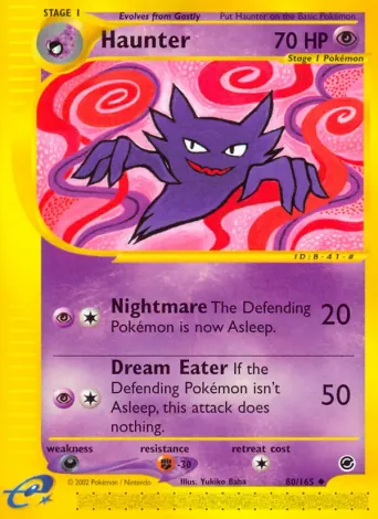 Haunter Pokémon card #80