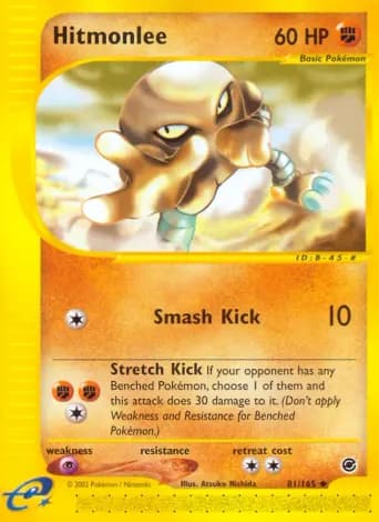 Hitmonlee Pokémon card #81