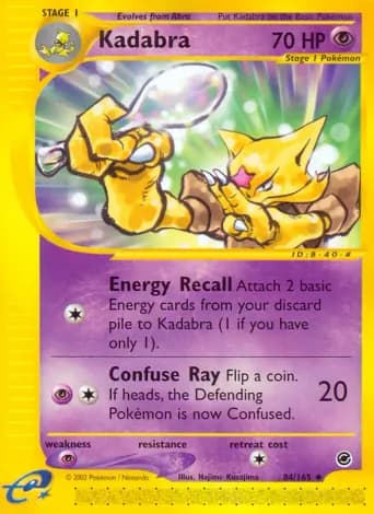 Kadabra Pokémon card #84
