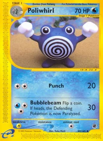 Poliwhirl Pokémon card #89