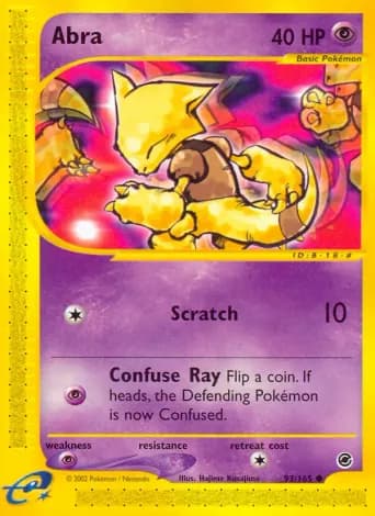 Abra Pokémon card #93