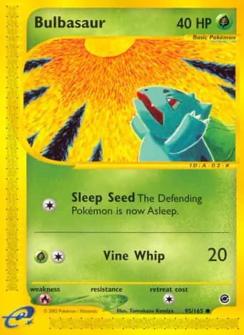 Bulbasaur Pokémon card #95