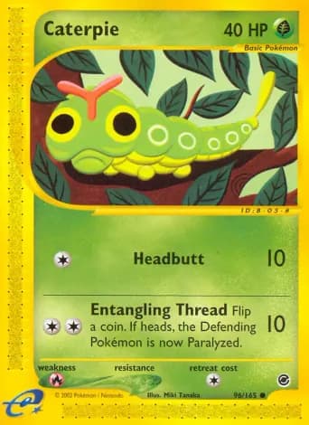 Caterpie Pokémon card #96