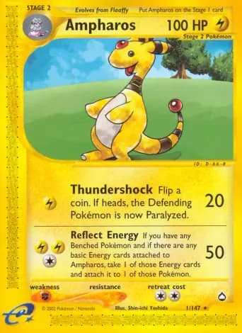 Ampharos Pokémon card #1