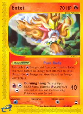 Entei Pokémon card #10