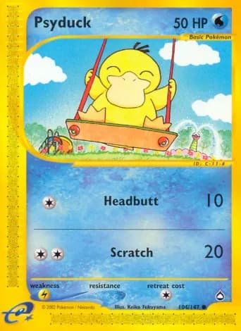 Psyduck Pokémon card #104