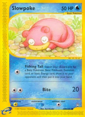 Slowpoke Pokémon card #108