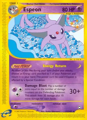 Espeon Pokémon card #11