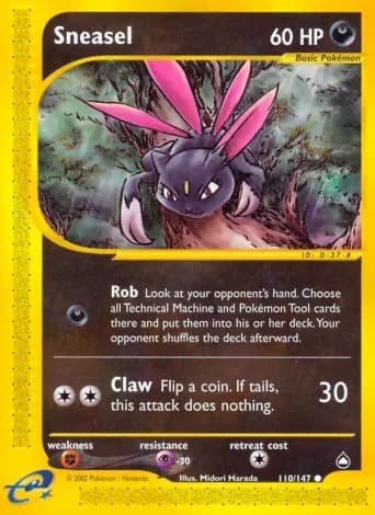 Sneasel Pokémon card #110