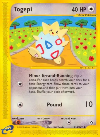 Togepi Pokémon card #114