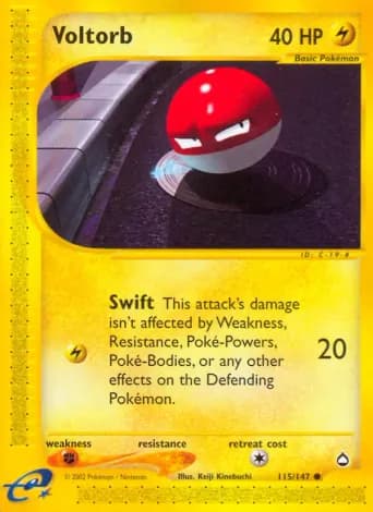 Voltorb Pokémon card #115