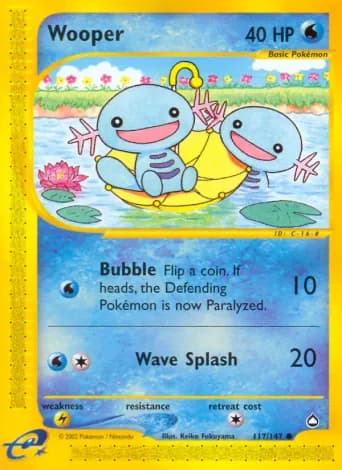 Wooper Pokémon card #117