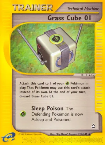Grass Cube 01 Pokémon card #124