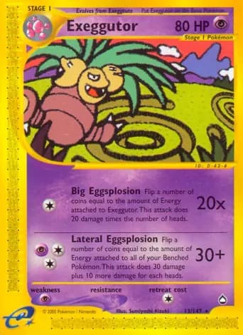 Exeggutor Pokémon card #13