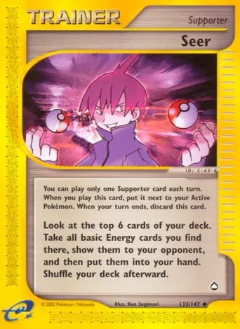 Seer Pokémon card #133