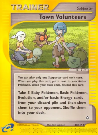 Town Volunteers Pokémon card #136