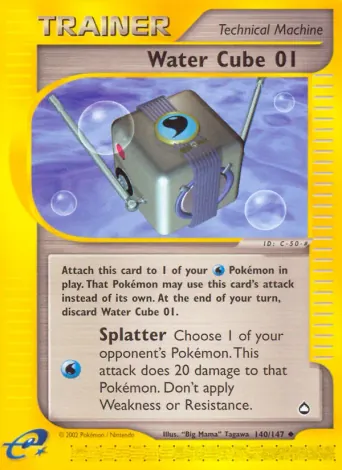 Water Cube 01 Pokémon card #140