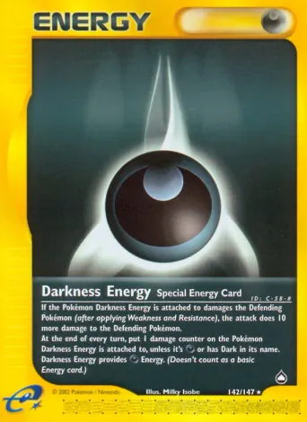 Darkness Energy Pokémon card #142