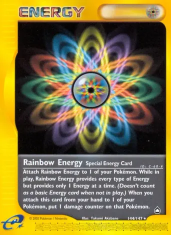 Rainbow Energy Pokémon card #144