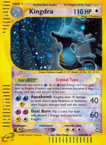 Kingdra Pokémon card #148