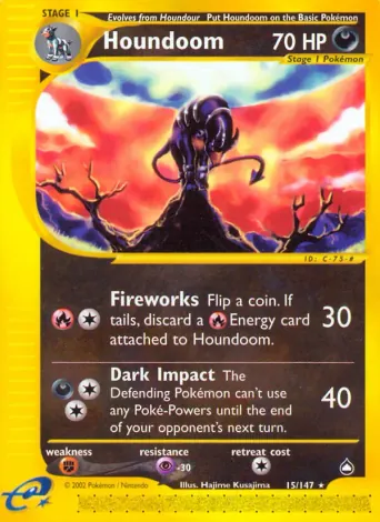 Houndoom Pokémon card #15