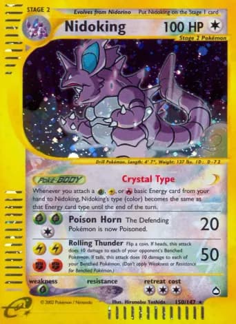 Nidoking Pokémon card #150