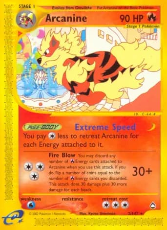 Arcanine Pokémon card #2