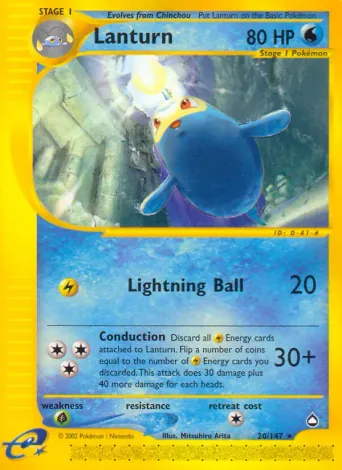 Lanturn Pokémon card #20