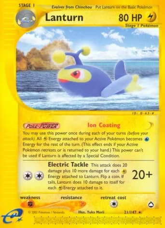 Lanturn Pokémon card #21