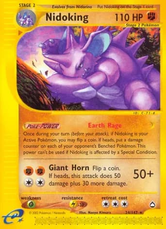 Nidoking Pokémon card #24