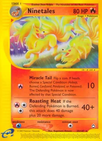 Ninetales Pokémon card #25