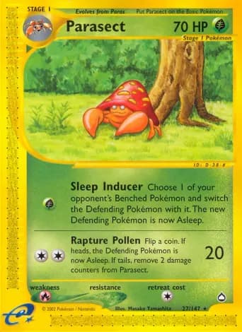 Parasect Pokémon card #27
