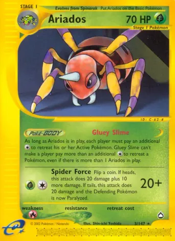 Ariados Pokémon card #3