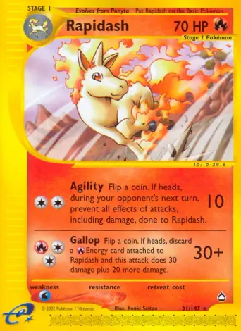 Rapidash Pokémon card #31
