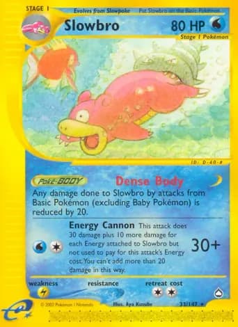 Slowbro Pokémon card #33