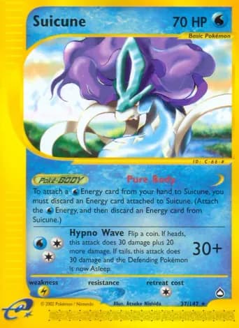 Suicune Pokémon card #37
