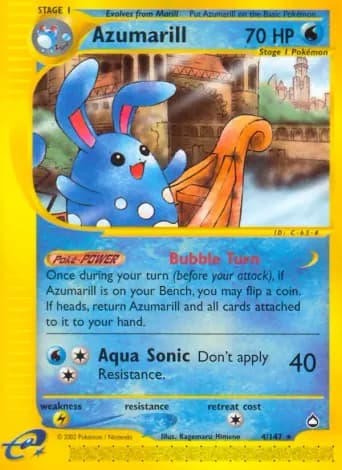 Azumarill Pokémon card #4