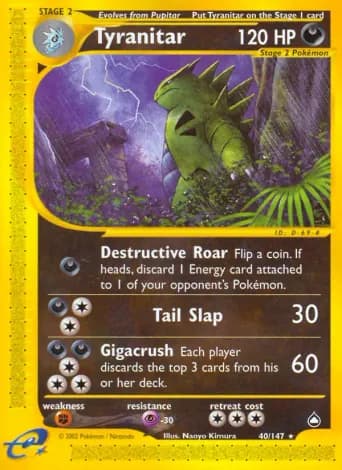 Tyranitar Pokémon card #40