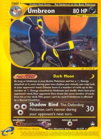 Umbreon Pokémon card #41