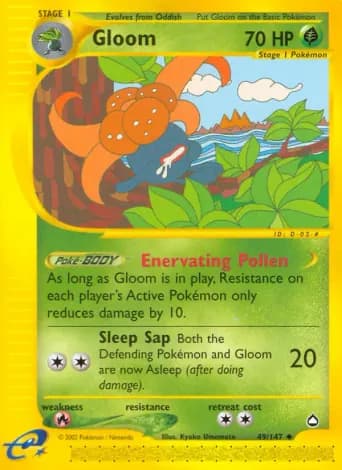 Gloom Pokémon card #49
